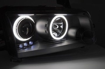 SVĚTLOMET SVĚTLA DO DODGE CHARGER LX OD 2006 2010 RINGY + ŽÁROVKY