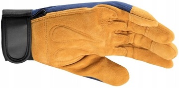 Перчатки рабочие эластичные, армированные кожей, безопасные и безопасные для труда ARDON AUGUST 9-L