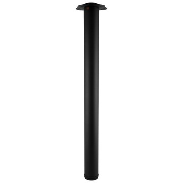 МАТОВО-ЧЕРНЫЕ НОЖКИ НАСТОЛЬНОГО СТОЛА, РЕГУЛИРУЕМЫЕ, ВЫСОТА 710ММ, 4 ШТ., СВЕРХВЫЕ