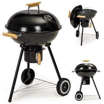 GRILL OGRODOWY WĘGLOWY POKRYWA POPIELNIK 44CM Goodhome A-K18FL