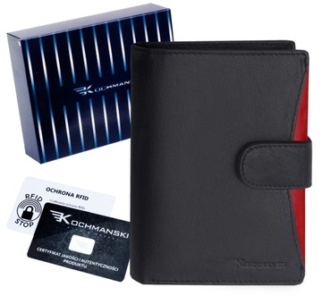 KOCHMANSKI skórzany portfel męski ochrona RFID