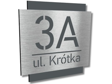 Адресная табличка НОМЕР | ДОМ. АДРЕС| 25х25см | ЧПУ | Ручной работы