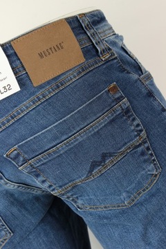 MUSTANG WASHINGTON SLIM STRAIGHT SPODNIE JEANS _ W32 L32