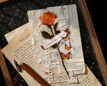 Rośliny Poezja Seria Róże Naklejki PET dla majsterkowiczów Scrapbooking Zawijanie Deco