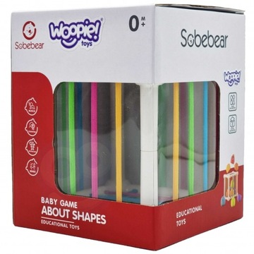 Сенсорная игрушка-сортер Кубики Животные 7 шт.