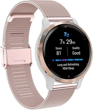 Bransoletka pasek do Smartwatcha Garmin Venu 2s Gen3 Gen2 Różowe Złoto