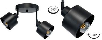 СОВРЕМЕННЫЙ ПОТОЛОЧНЫЙ ПОДВЕСНОЙ СВЕТИЛЬНИК ЧЕРНЫЙ ДВИЖУЩИЙСЯ СВЕТОДИОД