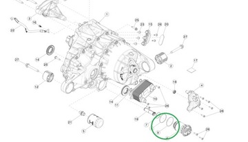 УПЛОТНИТЕЛЬНОЕ КОЛЬЦО МАСЛЯНОГО НАСОСА TESLA МОДЕЛЬ 3 и Y 1108214-00-A