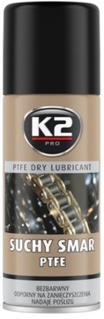K2 SUCHY SMAR Z TEFLONEM PTFE SMARUJE CHRONI 400ML