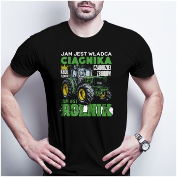 Koszulka męska prezent dla Rolnika CIĄGNIK TRAKTOR john deere Jam jest XS