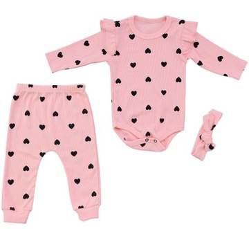 KOMPLET NIEMOWLECY BODY SPODNIE OPASKA SERCA R 68