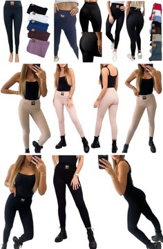 LEGGINSY ZŁOTE JASKÓŁKI PRĄŻKOWANE GETRY PINKO XS