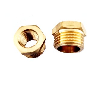 Латунный переходник для манометра 1/2 х 1/4