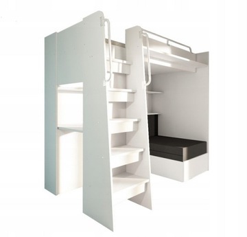 Antresola z sofą i biurkiem - 2 spania + materace