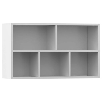 Regał na książki/szafka, biały, 50x25x80 cm, płyta