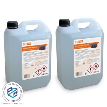 Paliwo do biokominków ATEST PZH 10L (2x5L) Megaspec Flame Bio Bioetanol