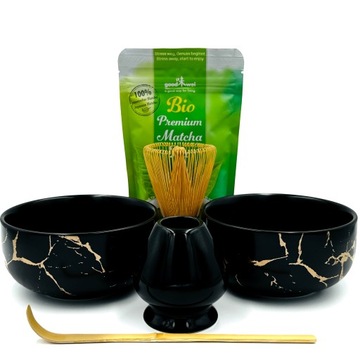 Стартовый набор матча для чая матча MyMatcha Premium Duo Black