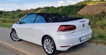Volkswagen Golf VI Cabriolet 2.0 TDI-CR DPF 140KM 2012 Volkswagen Golf Cabrio KABRIO Biala PERLA 2.0 TDI CR Navi Tempomat 2.0, zdjęcie 2