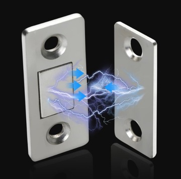 ЗАМОК МАГНИТНЫЙ, СЕРЕБРЯНАЯ МЕБЕЛЬНАЯ ЗАЩЕЛКА