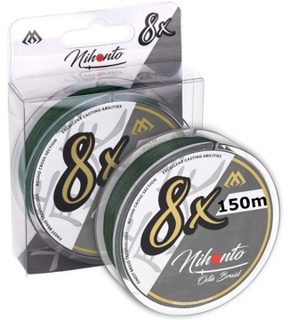 PLECIONKA MIKADO x8 OCTA BRAID 0,14 mm GREEN 150m
