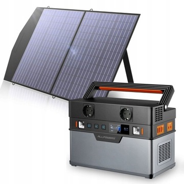 Przenośny magazyn prądu 164000mAh + Panel solarny