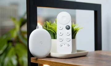 МУЛЬТИМЕДИЙНЫЙ ПЛЕЕР GOOGLE CHROMECAST 4 Smart TV ГОЛОСОВОЙ НАБОР