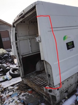 Четвертьстойка порога Fender Ducato Jumper 06+ задняя часть