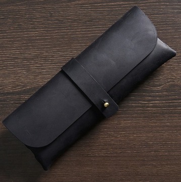 Мужской пенал из 100% кожи в коричневом стиле в стиле ретро