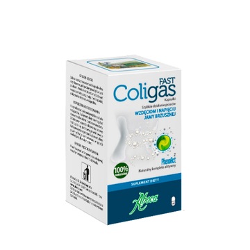 Aboca Coligas Fast na WZDĘCIA 30 kapsułek+ HERBATKA COLIGAS gratis