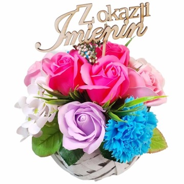 Мыло цветы букет розы гортензии ароматные ПОДАРОК ​​НА ДЕНЬ МАТЕРИ