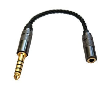 Adapter przejściówka 3,5mm (F) 4,4mm (M) Balanced