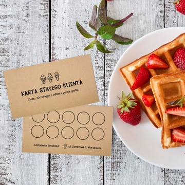 Карты лояльности для кафе-мороженых 100