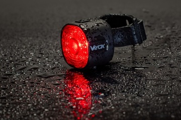 LAMPKA ROWEROWA TYLNA CZERWONA SMART 17xLED WODOODPRONA MOCNA USB-C VAYOX