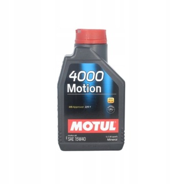 OLEJ MOTUL 15W40 1L Olej silnikowy mineralny Motul 4000 Motion 1 l 15W-40