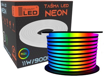 Taśma LED NEON WODOODPORNY WĄŻ 10W RGB 230V zewnętrzna linia 1M ściemnialna