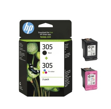 HP 305 Черные чернила 2 мл, Цветные 2 мл 6ZD17AE