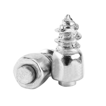 ШИПЫ ШИННЫЕ, РЕЗЬБА СЕРЕБРЯНАЯ 22ММ 100 ШТ.