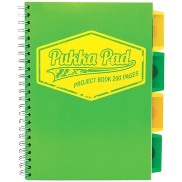 KOŁOZESZYT PUKKA PAD B5 100K. ZIELONY NEON