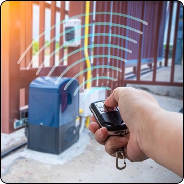 САМОКОПИРУЮЩИЕ ВОРОТА ДИСТАНЦИОННОЕ УПРАВЛЕНИЕ УНИВЕРСАЛЬНАЯ СИГНАЛИЗАЦИЯ С РОЛЬШАВНЯМИ 433ГЦ БОЛЬШАЯ ДЕЙСТВИЕ 50М