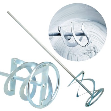 MIESZADŁO MIESZARKA MIESZALNIK STALOWE 80 mm DO FARB ZAPRAW KLEJU SPIRALNE