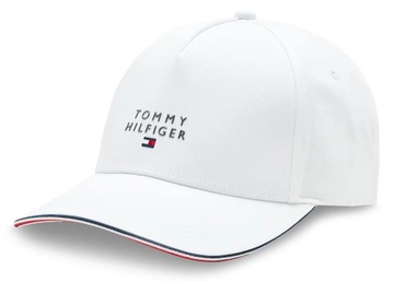 Czapka z daszkiem TOMMY HILFIGER biała z logo