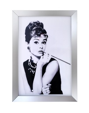 Obraz lustrzany glamour Audrey Hepburn