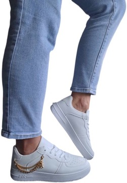 Damskie Buty Sneakersy Seastar Adidasy Płaskie Trampki Wiązane Białe r. 39