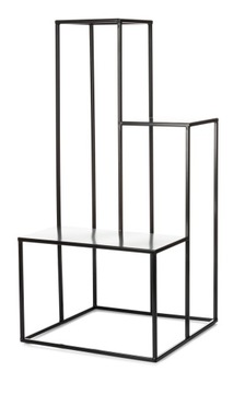 Подставка для цветов, черная, 85 см, для металлических цветов LOFT