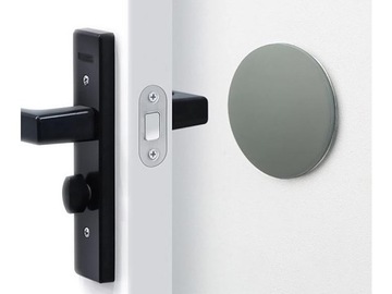 РУЧКА ДВЕРНАЯ САМОКЛЕЯЩАЯСЯ НАСТЕННАЯ, СЕРЫЙ СТОПОР, 40мм, 1 шт.