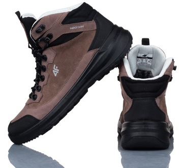 BUTY DAMSKIE 4F TREKKINGOWE BRĄZOWE OBDH268 51S R-38