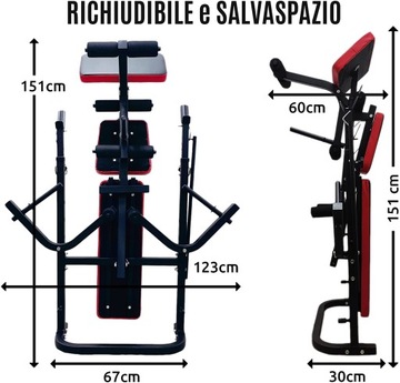 REGULOWANA I SKŁADANA ŁAWKA DO ĆWICZEŃ FFITNESS