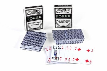 ZESTAW 2 x Karty do gry POKER NO92 100% PLASTIK