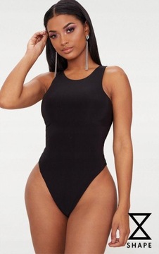 Prettylittlething uyb BODY czarne gładkie BEZ RĘKAWÓW M NG4