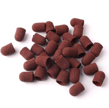 10 абразивных подушечек CAPS для ножей для педикюра с резиновой основой 16 мм 120